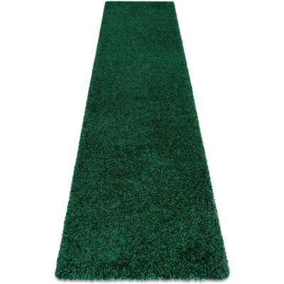 RugsX Flaschengrün Shaggy Teppich - 60x300cm für Flur RugsX Flaschengrün Shaggy Teppich - 60x300cm für Flur