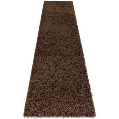 Rugsx - Brown SOFFI shaggy carpet 70x300cm - Room & Hallway Runner Rugsx - Brown SOFFI shaggy carpet 70x300cm - Room & Hallway Runner