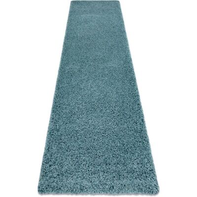 RugsX - Tappeto shaggy blu 60x300 cm - per camera e soggiorno RugsX - Tappeto shaggy blu 60x300 cm - per camera e soggiorno