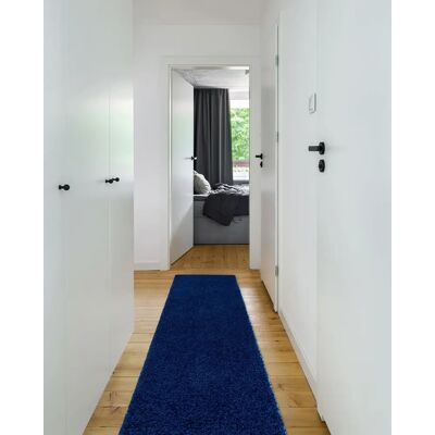 RugsX Μπλε Navy Χαλί Shaggy - 70x200 cm - Για Κουζίνα και Χώρο Διαδρόμου RugsX Μπλε Navy Χαλί Shaggy - 70x200 cm - Για Κουζίνα και Χώρο Διαδρόμου