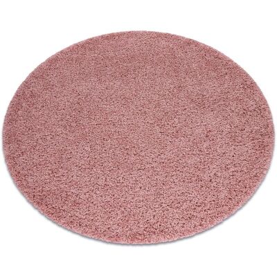 RugsX Tappeto SOFFI Cerchio Rosa Pallido 100cm - Tappeto RugsX Tappeto SOFFI Cerchio Rosa Pallido 100cm - Tappeto