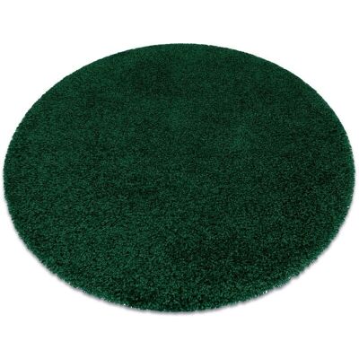 RugsX Brand SOFFI Circle Shaggy Carpet - 100cm, Green RugsX Brand SOFFI Circle Shaggy Carpet - 100cm, Green