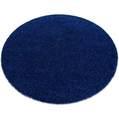 Alfombra de pelo largo azul marino de Dywany Łuszczów 100cm Alfombra de pelo largo azul marino de Dywany Łuszczów 100cm