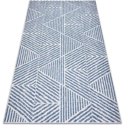 Rugsx - Alfombra Beige / Azul Tejido Plano - Interior y Exterior Rugsx - Alfombra Beige / Azul Tejido Plano - Interior y Exterior
