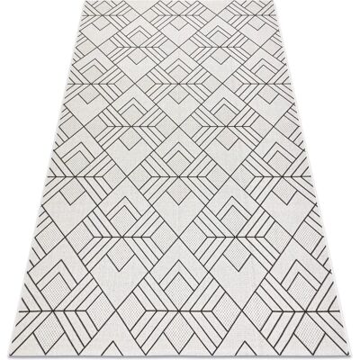 RugsX SISAL FLAT Crema / Gris Geométrico Alfombra - Alfombra RugsX SISAL FLAT Crema / Gris Geométrico Alfombra - Alfombra