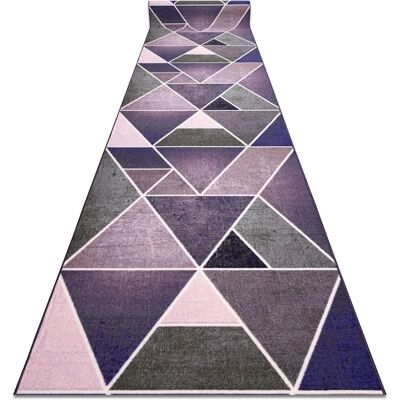 RugsX Runner anti-slip TRIANGLES gum violet 120 cm purple 120x290 cm - Runner Rug RugsX Runner anti-slip TRIANGLES gum violet 120 cm purple 120x290 cm - Runner Rug