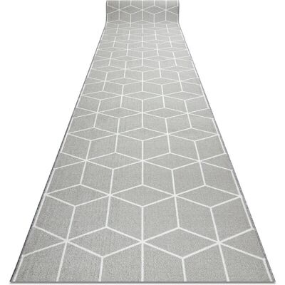RugsX Grey Anti-slip Runner - 67x230 cm - Hallway & Kitchen RugsX Grey Anti-slip Runner - 67x230 cm - Hallway & Kitchen