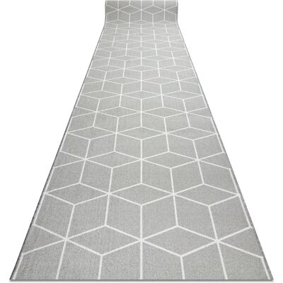RugsX CUBE Alfombra antideslizante gris 100x240cm RugsX CUBE Alfombra antideslizante gris 100x240cm