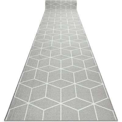 RugsX Grey Anti-slip Hallway Runner - 120x440 cm RugsX Grey Anti-slip Hallway Runner - 120x440 cm