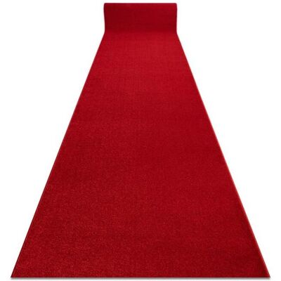 RugsX KARMEL Tappeto corrido liscio cremene / rosso 160x410 cm RugsX KARMEL Tappeto corrido liscio cremene / rosso 160x410 cm