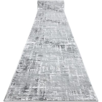 RugsX Pasillo Estructural Alfombra - 100x190cm Gris / Blanco RugsX Pasillo Estructural Alfombra - 100x190cm Gris / Blanco