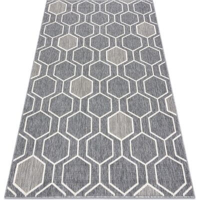 RUGSX Primavera Alfombra Hexágono - Gris - Interior y Exterior RUGSX Primavera Alfombra Hexágono - Gris - Interior y Exterior