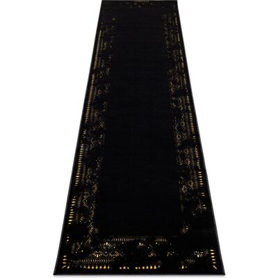 RugsX Μοντέρνο GLOSS Χαλί - Μαύρο / Χρυσό - 80x300 cm RugsX Μοντέρνο GLOSS Χαλί - Μαύρο / Χρυσό - 80x300 cm