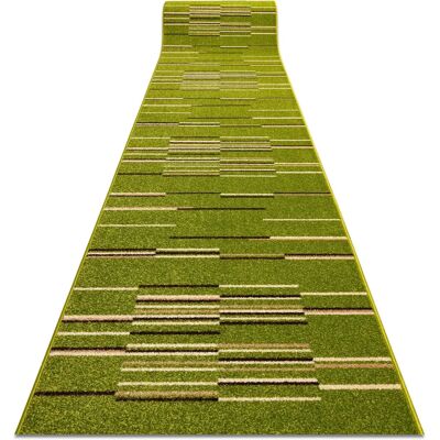 RugsX Neli Green Runner - Heat-Set Fryz - Runner Rug RugsX Neli Green Runner - Heat-Set Fryz - Runner Rug