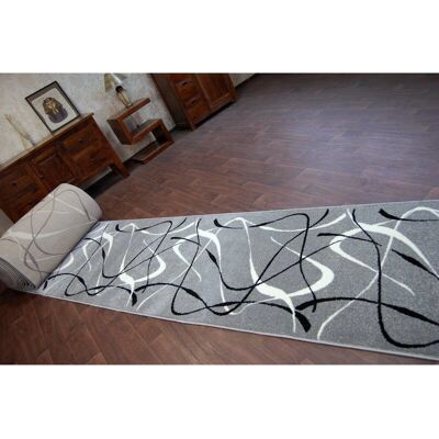 RugsX Silver Choco Runner - Polypropylene Hallway Carpet RugsX Silver Choco Runner - Polypropylene Hallway Carpet