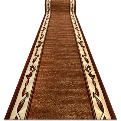 RugsX Filip Alfombra de pasillo marrón - Rectangular de polipropileno 64x440 cm RugsX Filip Alfombra de pasillo marrón - Rectangular de polipropileno 64x440 cm