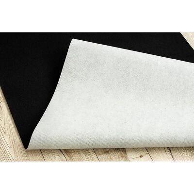 RugsX RUMBA Tappeto Antiscivolo Monocolore Nero 120x230cm RugsX RUMBA Tappeto Antiscivolo Monocolore Nero 120x230cm
