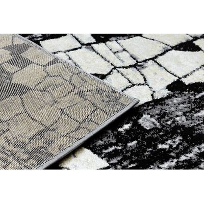 RugsX Alfombra moderna DE LUXE Ladrillo pavimento - oro estructural / gris 240x340 cm RugsX Alfombra moderna DE LUXE Ladrillo pavimento - oro estructural / gris 240x340 cm