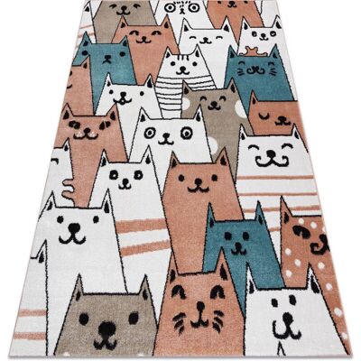 Dywany Łuszczów FUN Gatti Pink Carpet - Childrens Animal Play Rug Dywany Łuszczów FUN Gatti Pink Carpet - Childrens Animal Play Rug