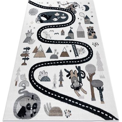 Alfombra Łuszczów FUN Route Crema para Niños - Alfombra Alfombra Łuszczów FUN Route Crema para Niños - Alfombra