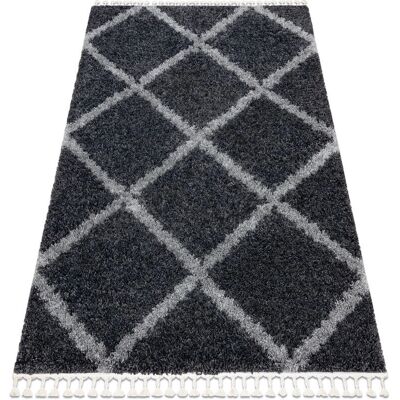 Union Trellis Grau Marokkanischer Zottel-Teppich - Teppich Union Trellis Grau Marokkanischer Zottel-Teppich - Teppich