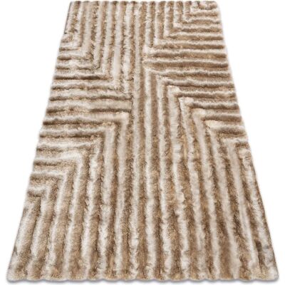 Dywany Łuszczów Maze - alfombra shaggy beige - 160x220cm - Moderna Dywany Łuszczów Maze - alfombra shaggy beige - 160x220cm - Moderna