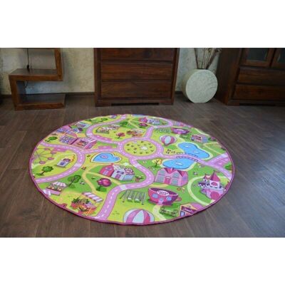 Alfombra SWEET TOWN - 170 cm círculo rosa Alfombra SWEET TOWN - 170 cm círculo rosa