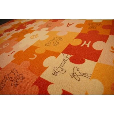 Χαλί Puzzle Πορτοκαλί RugsX - 100x200 cm - Χαλί, Παιδιά, Κατασκευή κατά παραγγελία Χαλί Puzzle Πορτοκαλί RugsX - 100x200 cm - Χαλί, Παιδιά, Κατασκευή κατά παραγγελία
