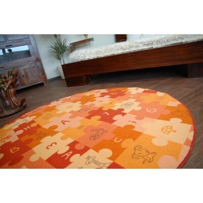 Dywany Łuszczów Puzzle Orange Carpet 100cm - Carpet Dywany Łuszczów Puzzle Orange Carpet 100cm - Carpet