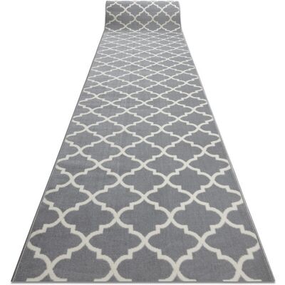 Dywany Łuszczów MORAD Trelis Runner - Polipropilene, Grigio/Crema, 60x220 cm - Tappeto corridoio Dywany Łuszczów MORAD Trelis Runner - Polipropilene, Grigio/Crema, 60x220 cm - Tappeto corridoio