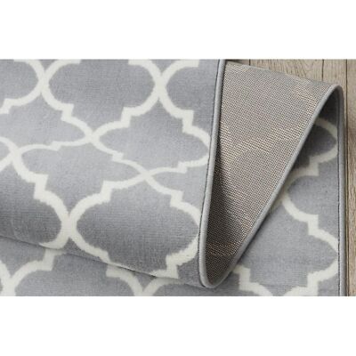 RugsX MORAD Trelis Gris/Crema Alfombra de pasillo RugsX MORAD Trelis Gris/Crema Alfombra de pasillo