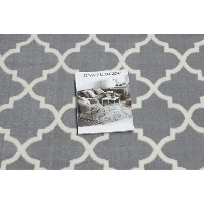 RugsX MORAD Trelis Grigio / Crema Corridoio - Runner RugsX MORAD Trelis Grigio / Crema Corridoio - Runner