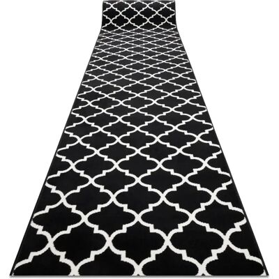 RugsX Trelis Negro / Crema Alfombra de pasillo RugsX Trelis Negro / Crema Alfombra de pasillo
