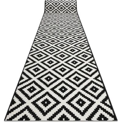RugsX Ruta diamanti nero / crema - Tappeto da corridoio RugsX Ruta diamanti nero / crema - Tappeto da corridoio
