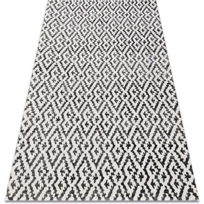 MUNDO Beiger / Schwarzer Outdoor-Teppich - Wetterfester langlebiger Teppich MUNDO Beiger / Schwarzer Outdoor-Teppich - Wetterfester langlebiger Teppich