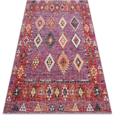 MUNDO D7701 Pink / Beige Outdoor Teppich - Modern Boho Läufer MUNDO D7701 Pink / Beige Outdoor Teppich - Modern Boho Läufer