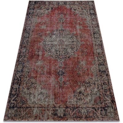 MUNDO Red / Beige Modern Carpet 140x190cm - Outdoor Durable Rug MUNDO Red / Beige Modern Carpet 140x190cm - Outdoor Durable Rug