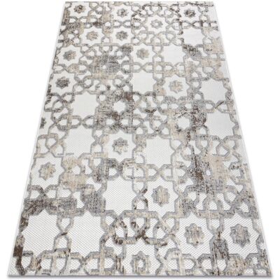 Alfombra Dywany Łuszczów D3882 Beige / Gris Tejido Plano - Interior y Exterior Alfombra Dywany Łuszczów D3882 Beige / Gris Tejido Plano - Interior y Exterior
