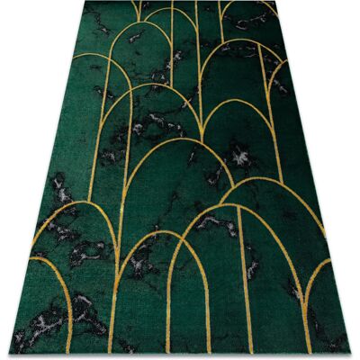 Dywany Łuszczów Αποκλειστικό χαλί EMERALD 1016 αίγλη, κομψό art deco, μαρμάρινο μπουκάλι πράσινο / χρυσό - Χαλί Dywany Łuszczów Αποκλειστικό χαλί EMERALD 1016 αίγλη, κομψό art deco, μαρμάρινο μπουκάλι πράσινο / χρυσό - Χαλί