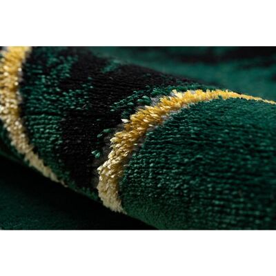 Alfombra EMERALD de Dywany Łuszczów 1020 - Mármol elegante, triángulos, verde botella / oro - 120cm Alfombra EMERALD de Dywany Łuszczów 1020 - Mármol elegante, triángulos, verde botella / oro - 120cm