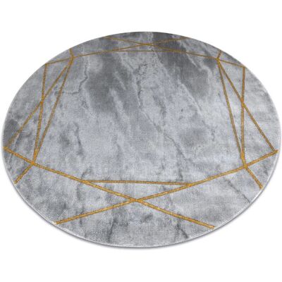EMERALD Carpet 1022 - Grey/Gold, Geometric, Glamour, 120cm EMERALD Carpet 1022 - Grey/Gold, Geometric, Glamour, 120cm