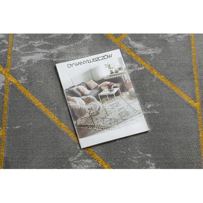 EMERALD Teppich 1012 Kreis - Glamour, stilvoller Marmor, grau / gold - 120cm EMERALD Teppich 1012 Kreis - Glamour, stilvoller Marmor, grau / gold - 120cm