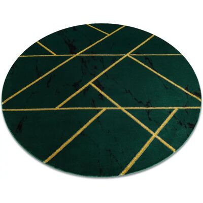 EMERALD Teppich 1012 Kreis - Stilvoll Marmor, Gold, Grün EMERALD Teppich 1012 Kreis - Stilvoll Marmor, Gold, Grün
