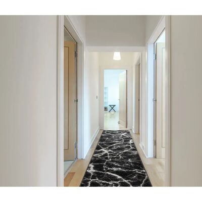 MORAD Marmur Marble Nero Antracite Corridoio - Tappeto MORAD Marmur Marble Nero Antracite Corridoio - Tappeto