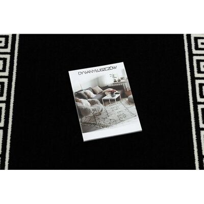 MORAD Grek Runner Rug - Black - 90x140 cm MORAD Grek Runner Rug - Black - 90x140 cm