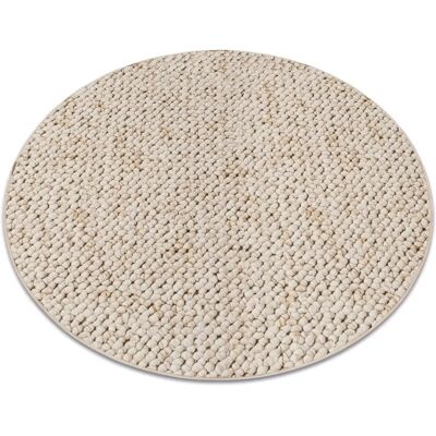 Dywany Łuszczów Casablanca Beige Carpet - 150cm Round Durable Loop Pile Dywany Łuszczów Casablanca Beige Carpet - 150cm Round Durable Loop Pile