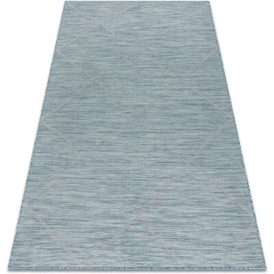 Sisal Patio Flat Woven Aqua Blue Carpet - 175x270 cm Sisal Patio Flat Woven Aqua Blue Carpet - 175x270 cm