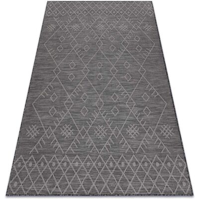 Alfombra de yute Sisal Patio Tejida Plana Negra - Alfombra Alfombra de yute Sisal Patio Tejida Plana Negra - Alfombra