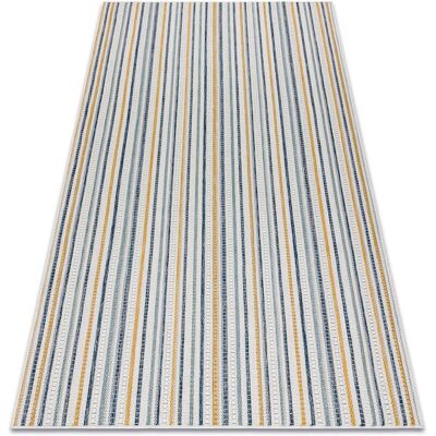 Łuszczów Ecru / Navy Beige Πλακέ Υφασμένο Sisal Χαλί - Χαλί Łuszczów Ecru / Navy Beige Πλακέ Υφασμένο Sisal Χαλί - Χαλί