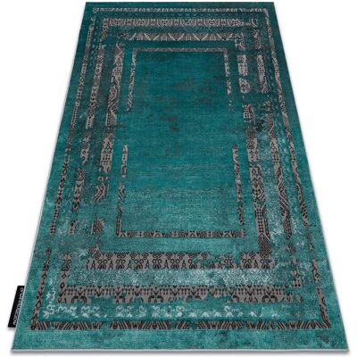 Dywany Łuszczów alfombra moderna DE LUXE - 1516 Modelo verde / antracita Dywany Łuszczów alfombra moderna DE LUXE - 1516 Modelo verde / antracita